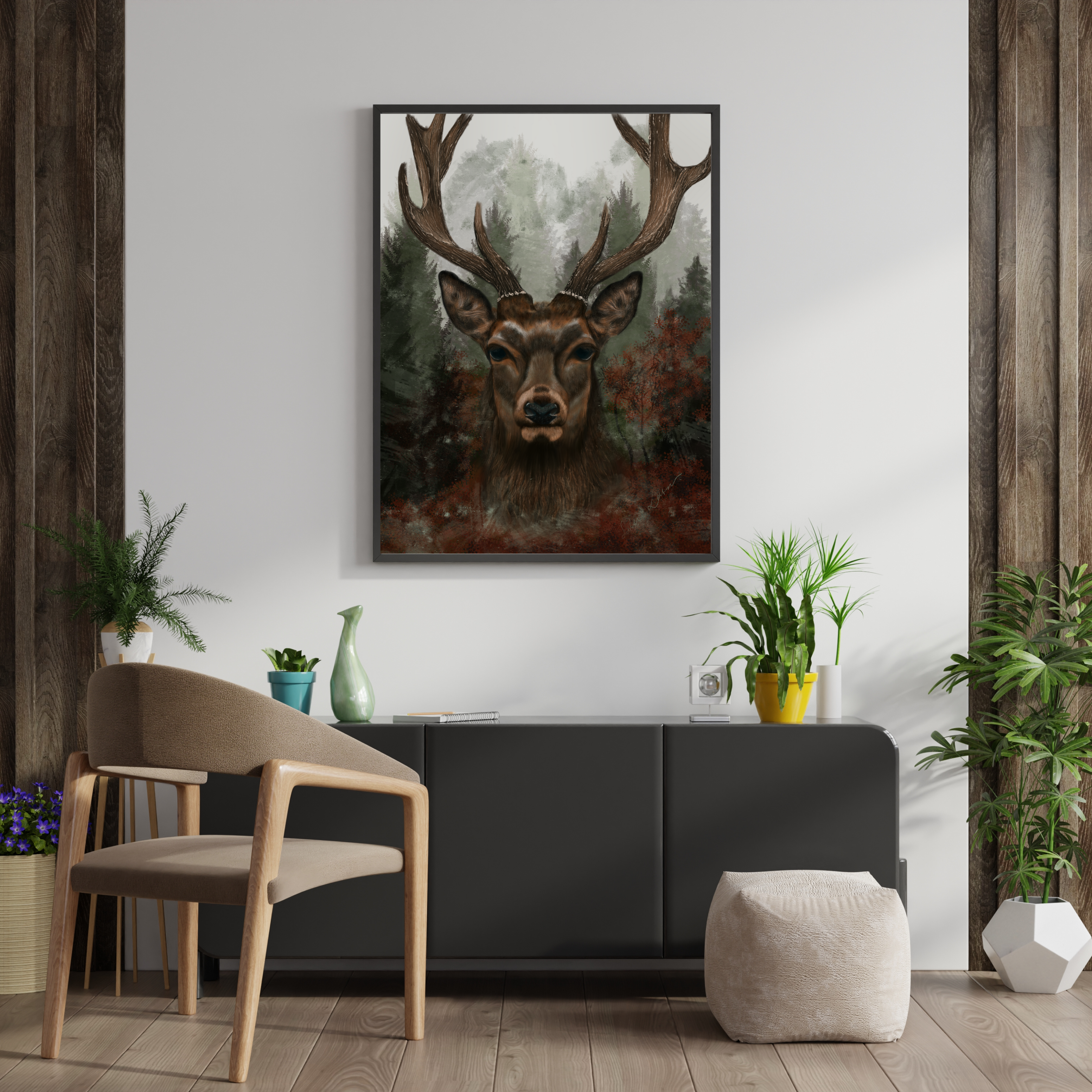 Wydruki na płótnie w ramie