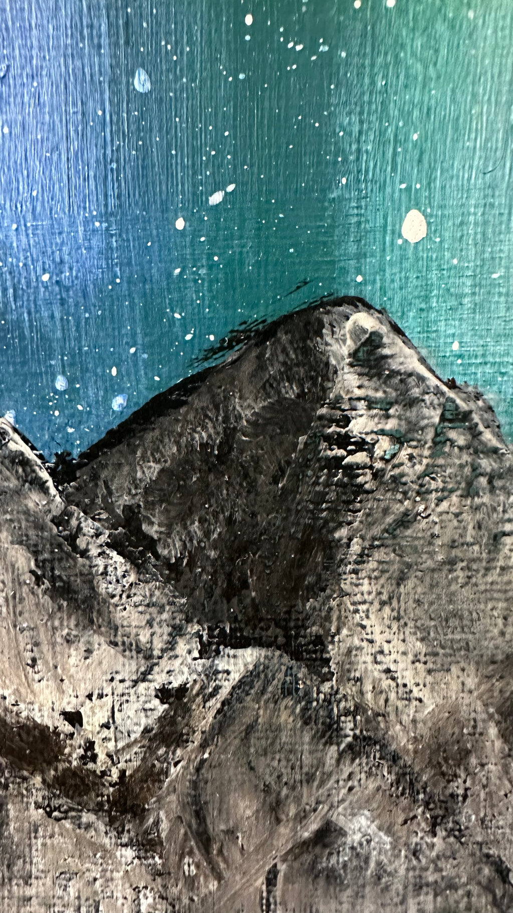 "Gdy niebo tańczy" 40x50cm akryl