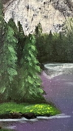 "Gdy niebo tańczy" 40x50cm akryl