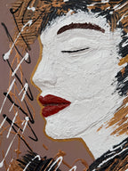 "Ona i jej chaos" 40x50cm akryl