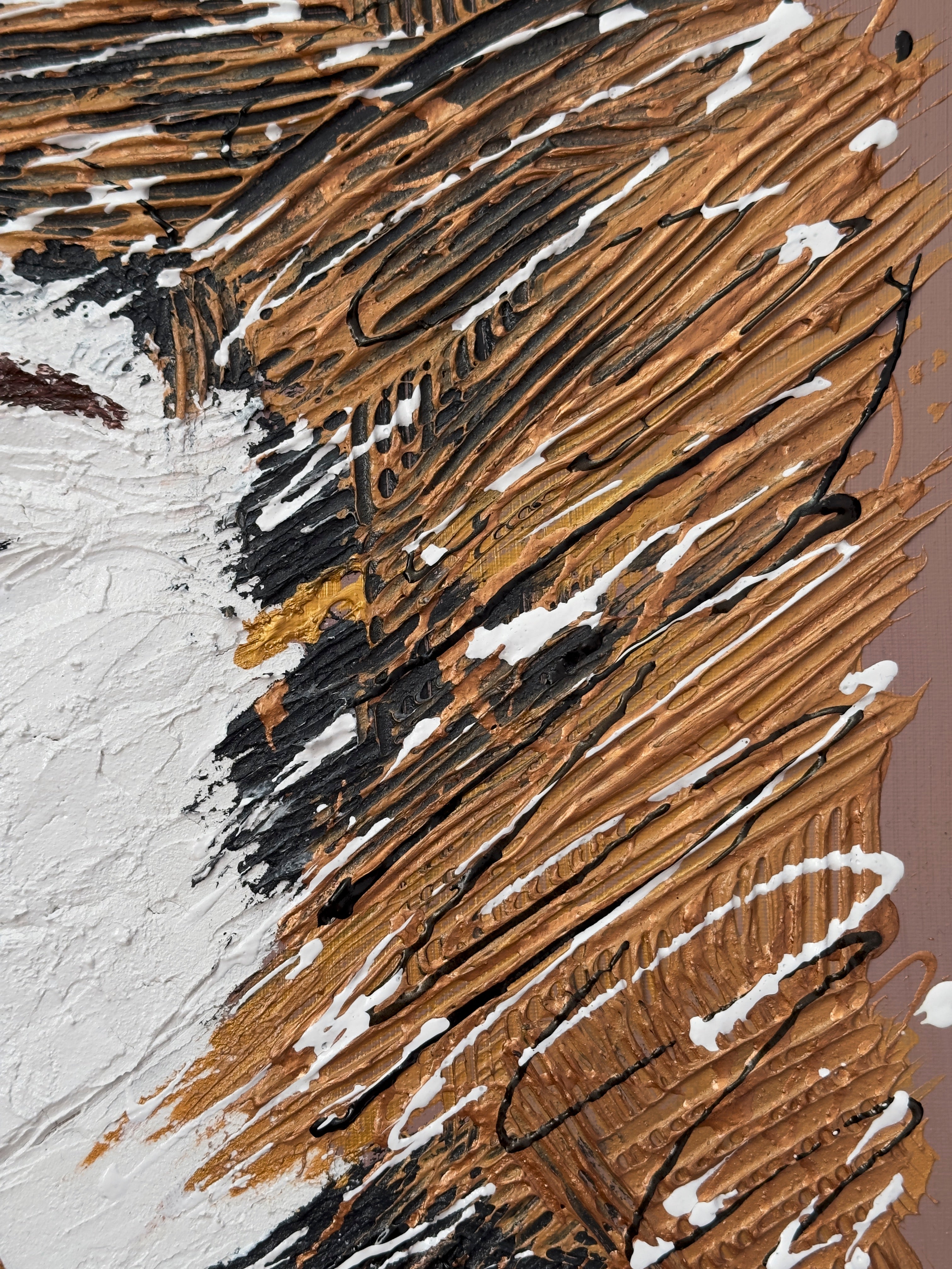 "Ona i jej chaos" 40x50cm akryl