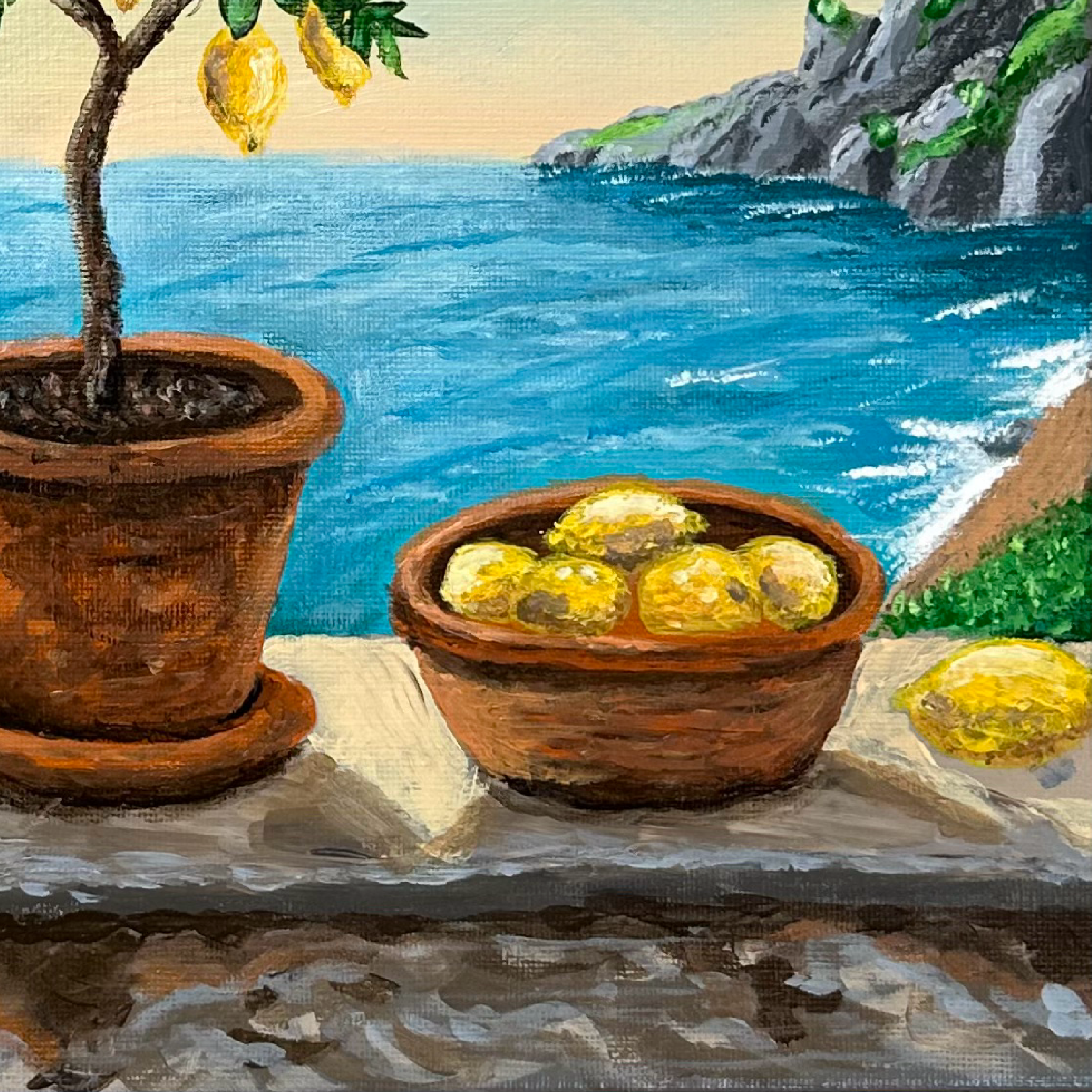 "Śródziemnomorski poranek" 25x35cm