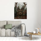 "Jeleń w Mglistym Lesie" płótno