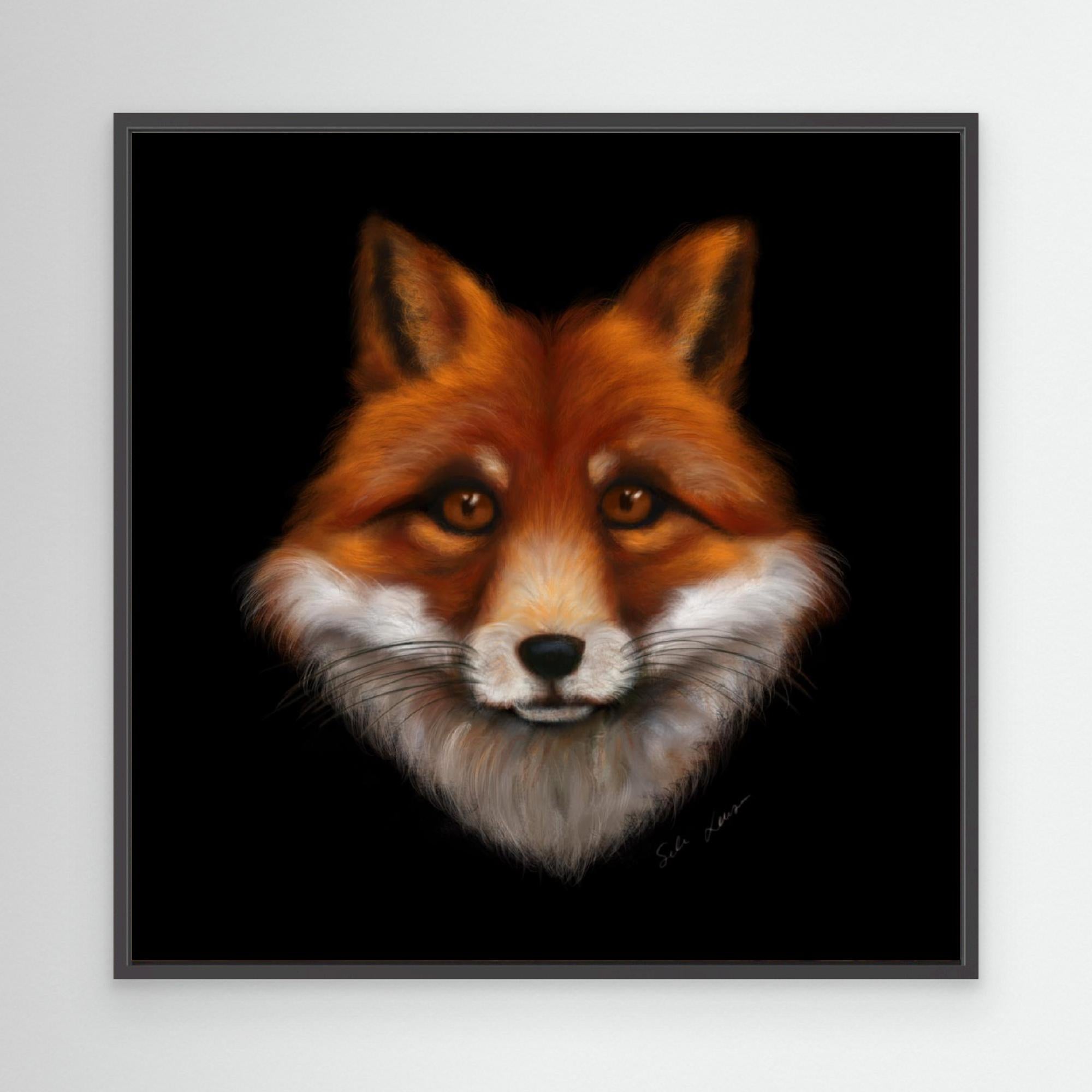 "Płomienny lis" płótno w ramie