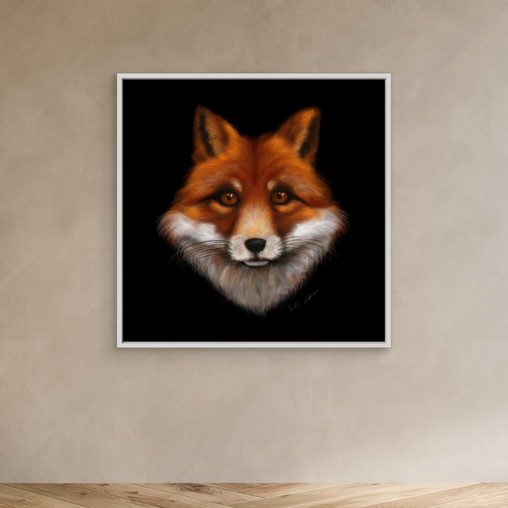 "Płomienny lis" płótno w ramie