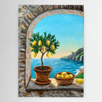 "Śródziemnomorski poranek" 25x35cm akryl